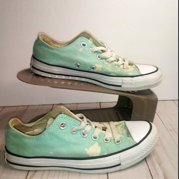 Converse low top Mint green bleached sneakers - Picture 1 of 16